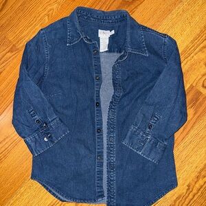 Calvin Klein Jeans Button Down Shirt with Quarter Length Sleeves